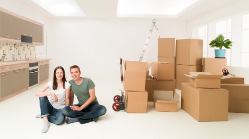 Household items prepared for storage